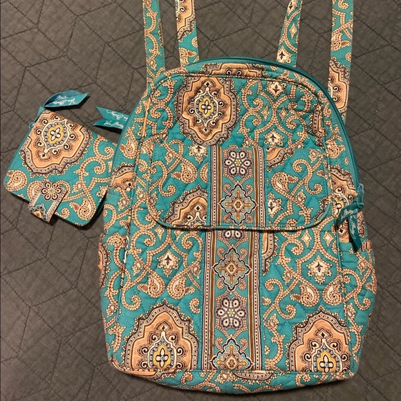 vera bradley teal backpack